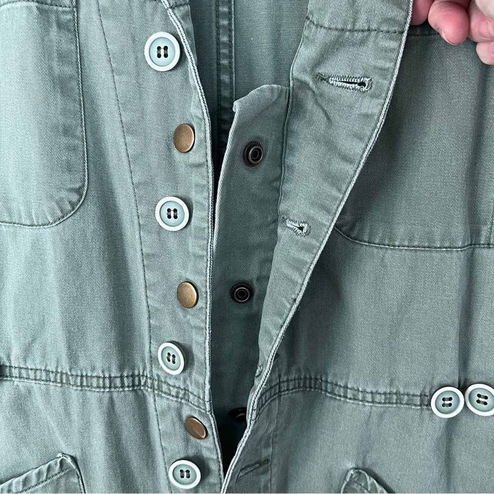 pistola Olive Green Short-Sleeve Utility Jumpsuit - Picture 8 of 15